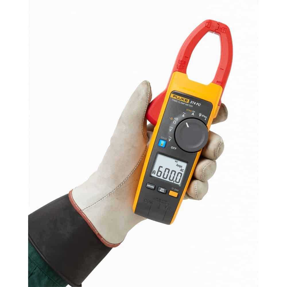 Fluke True RMS AC/DC Clamp Meter, 600A, 34mm Jaw, CAT IV 600V, with 500mV DC Current and Capacitance Measurement