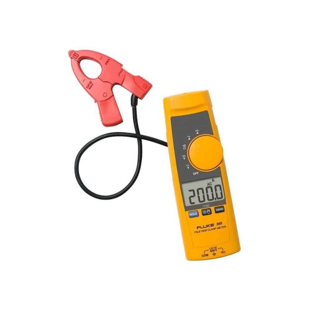 Fluke True RMS AC/DC Clamp Meter, 200A, 18mm Jaw, CAT III 600V, with Detachable Jaw