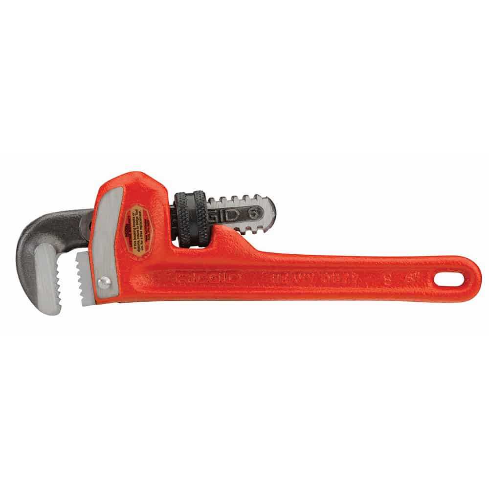 Ridgid Heavy Duty Pipe Wrench 6 Inches, Pipe Capacity 3/4 Inches (20mm)