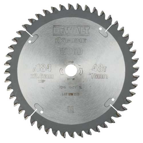 Dewalt Circular Saw Blade 184mm x 16mm x 48T DT4092QZ Shop Online