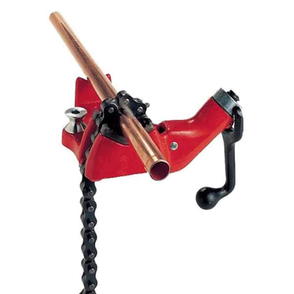 Ridgid Top Screw Bench Chain Vise Pipe; Cap: 1/2 To 8 Inches
