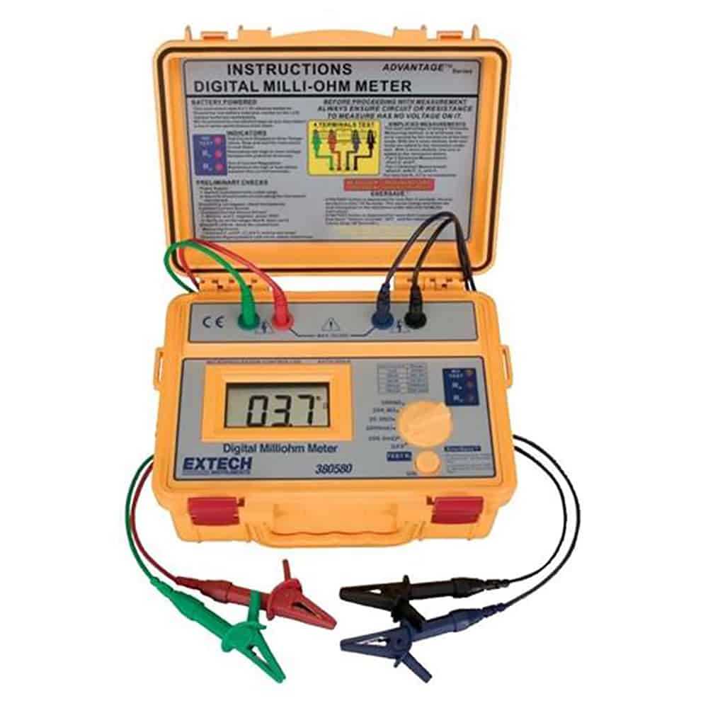 Extech Milliohm Meter, 200mΩ to 2000Ω