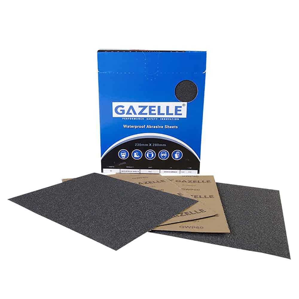 Gazelle 8x11 In. Waterproof Sandpaper Sheets, 1000 Grit (Pack Of 50)