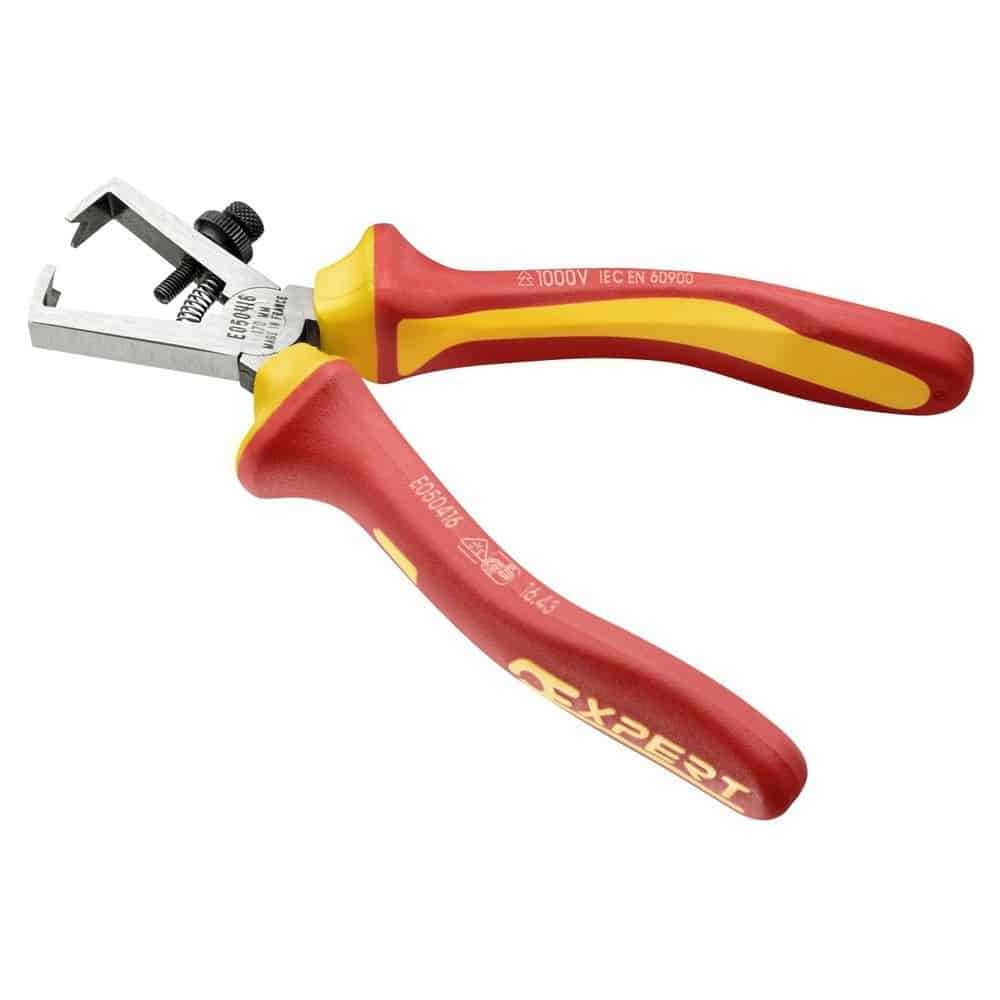 Expert 1000V Insulated Wire Stripping Pliers, 6mm²