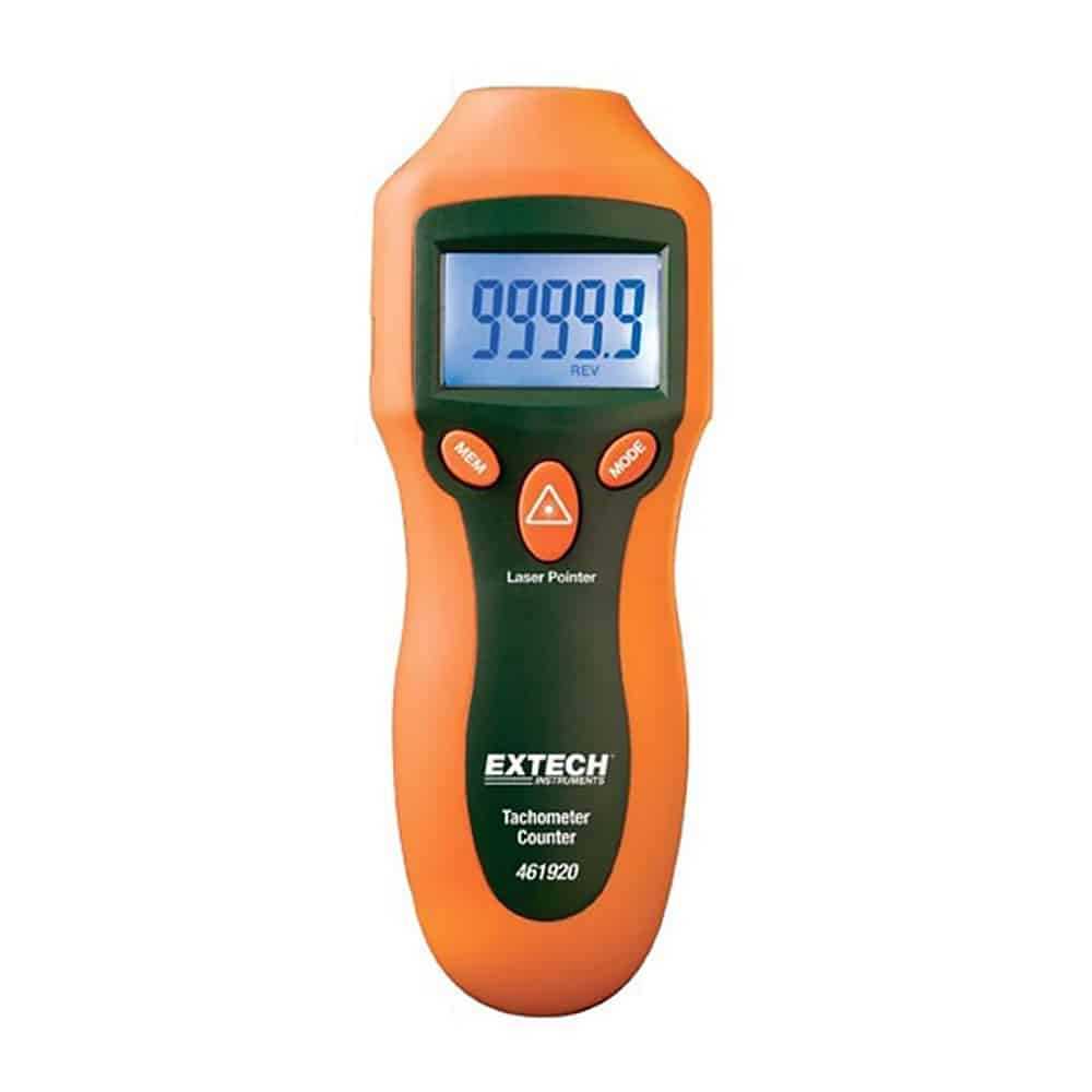Extech Mini Laser Photo Tachometer Counter, 2 to 99,999 RPM