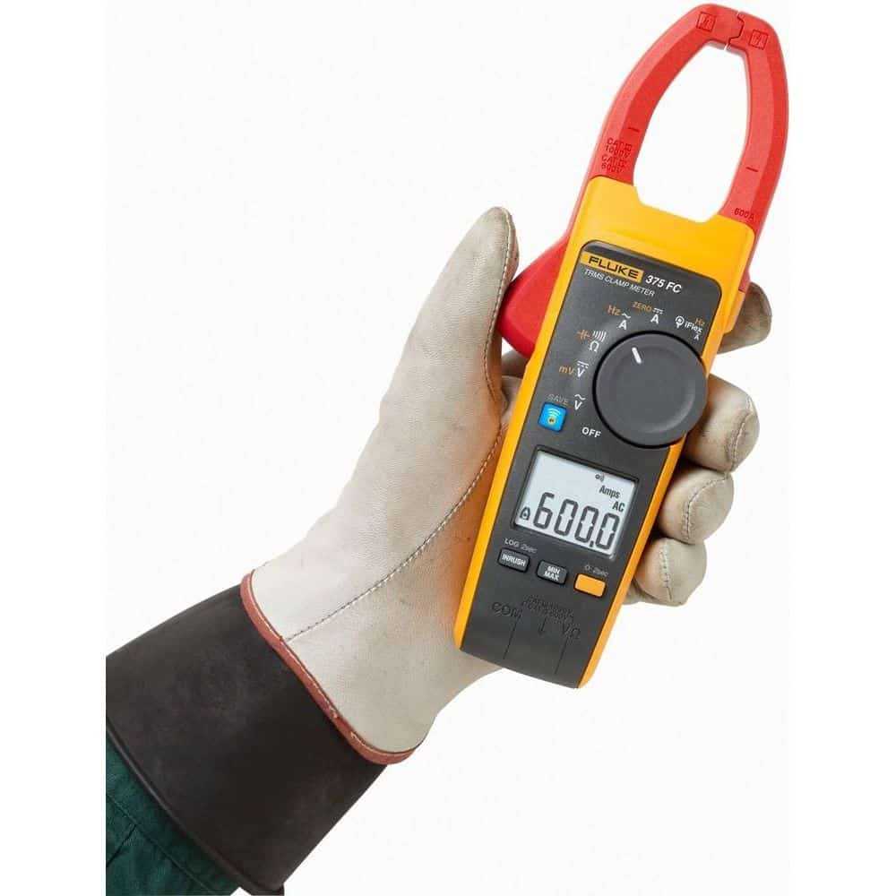 Fluke True RMS AC/DC Clamp Meter, 600A, 34mm Jaw, CAT III 1000V, with 500mV DC Current and Capacitance Measurement