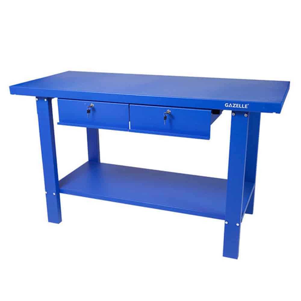 Gazelle 59 In. Steel Workbench with Drawers, 150kg Load Capacity