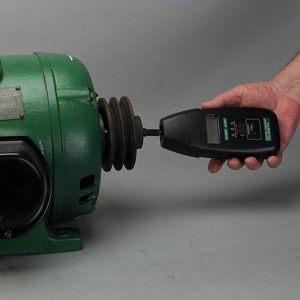 Extech High Precision Contact Tachometer, 0.5 to 20,000 RPM
