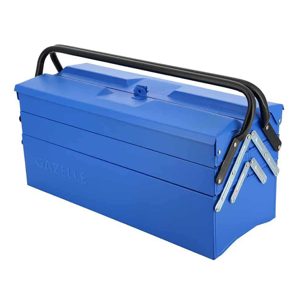 Gazelle 21 In. 5 Tray Cantilever Tool Box, 20kg Capacity, Metal, Powder Coated