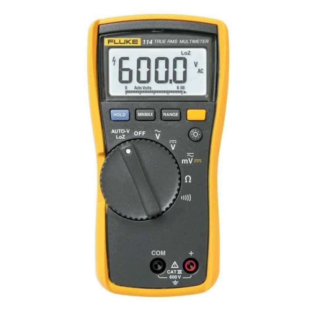 Fluke True RMS Digital Multimeter With Autovolt, CAT III 600 V