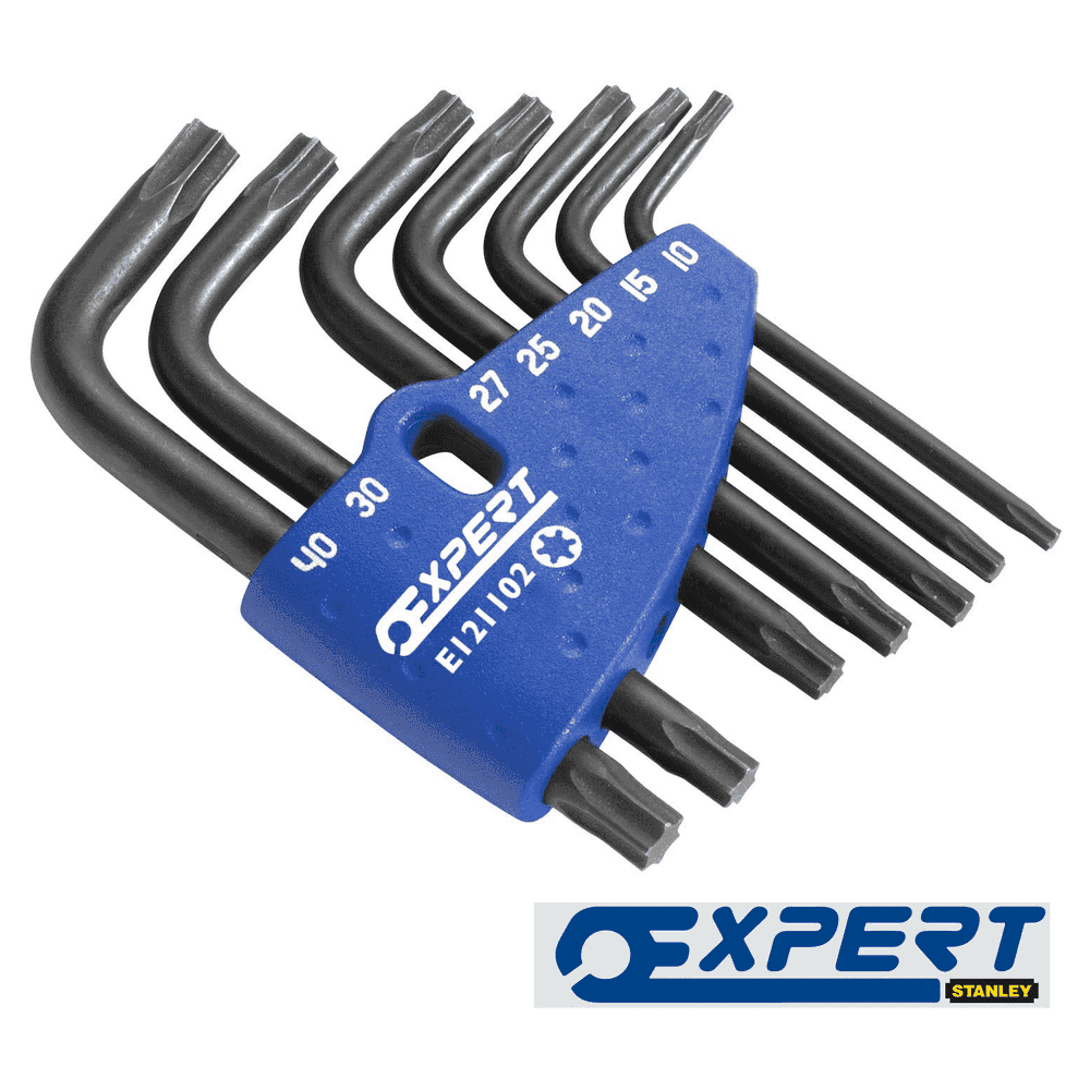 Expert Torx Key Set + Wallet Clip - 1/16-3/8 Inches 7 Pieces