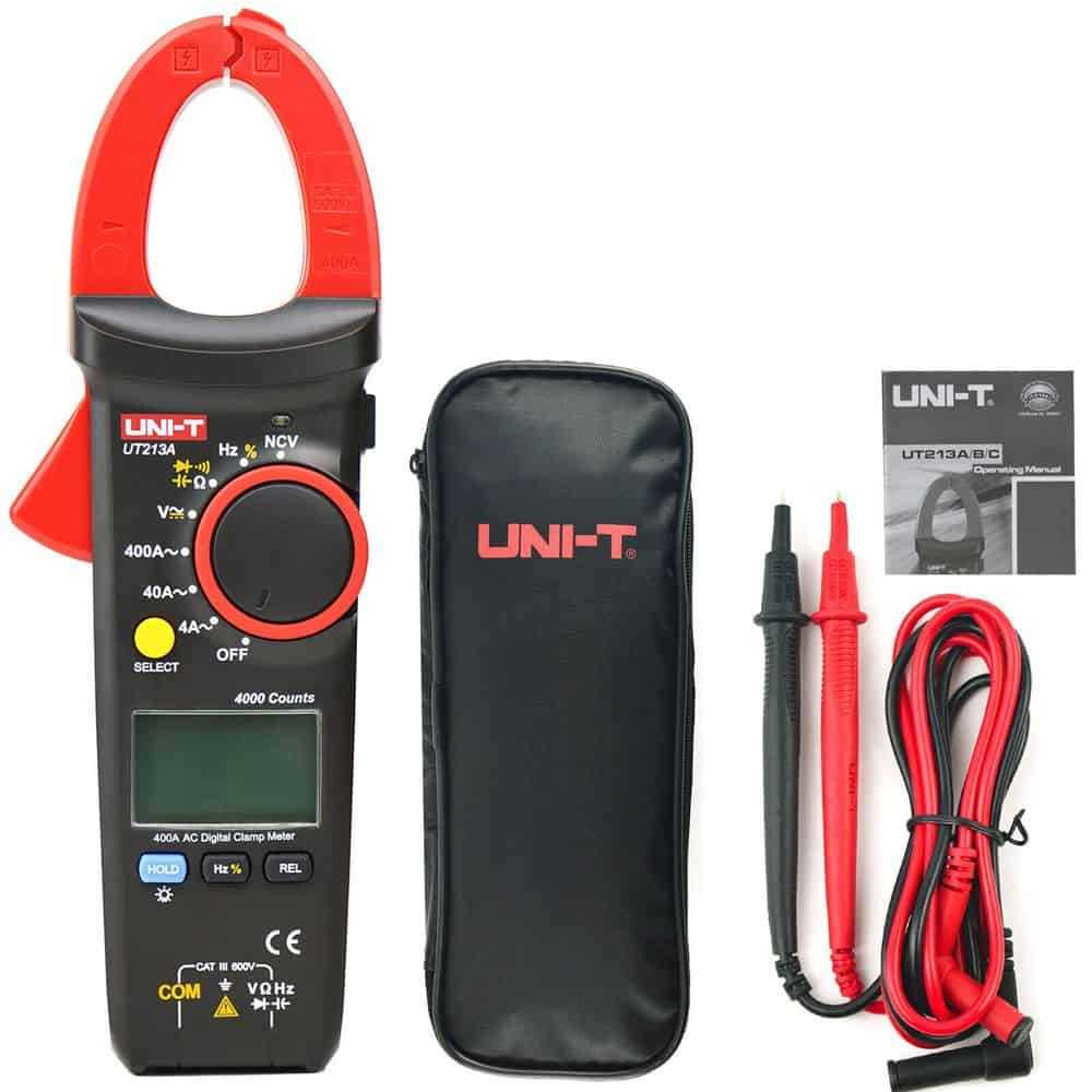 Uni-T Digital Clamp Meters True RMS, 400A, 30mm Jaw, CAT III 600V