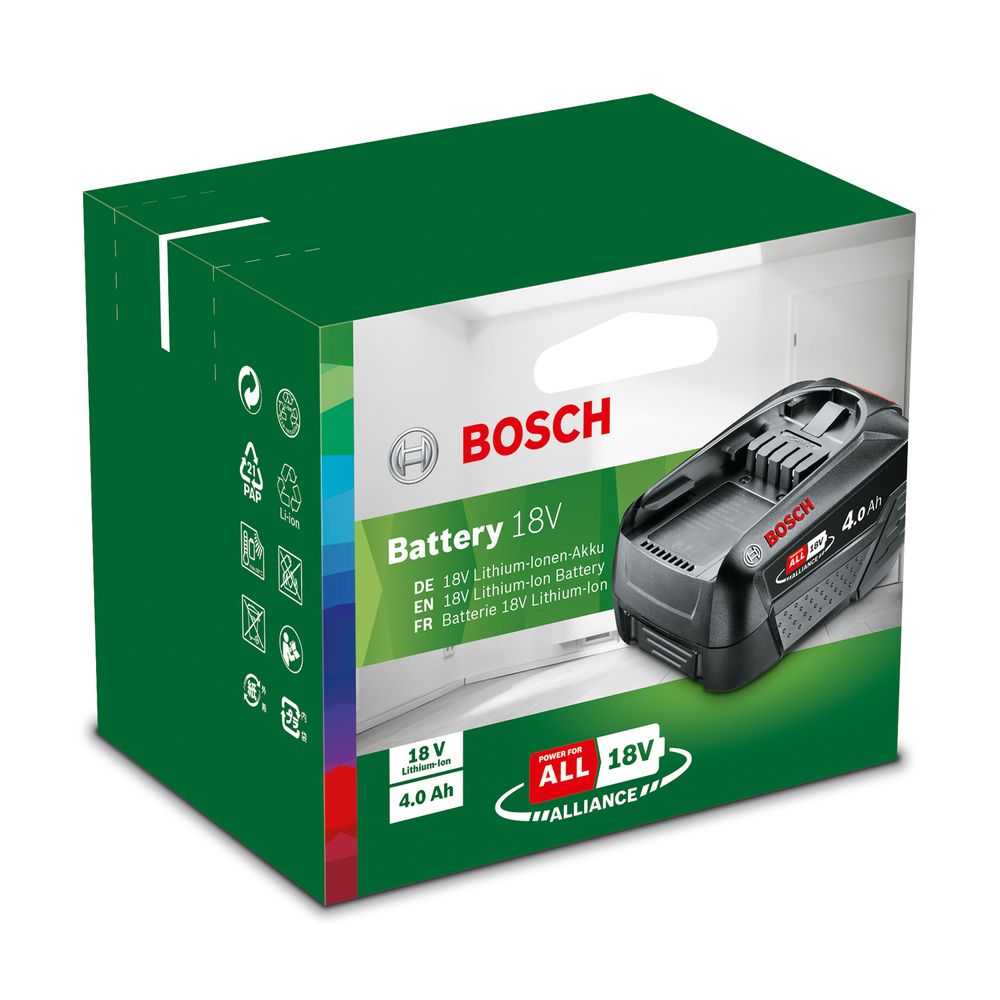 Bosch 18V 4.0Ah Rechargeable LiIon Battery Pack 1600A011T8 Shop