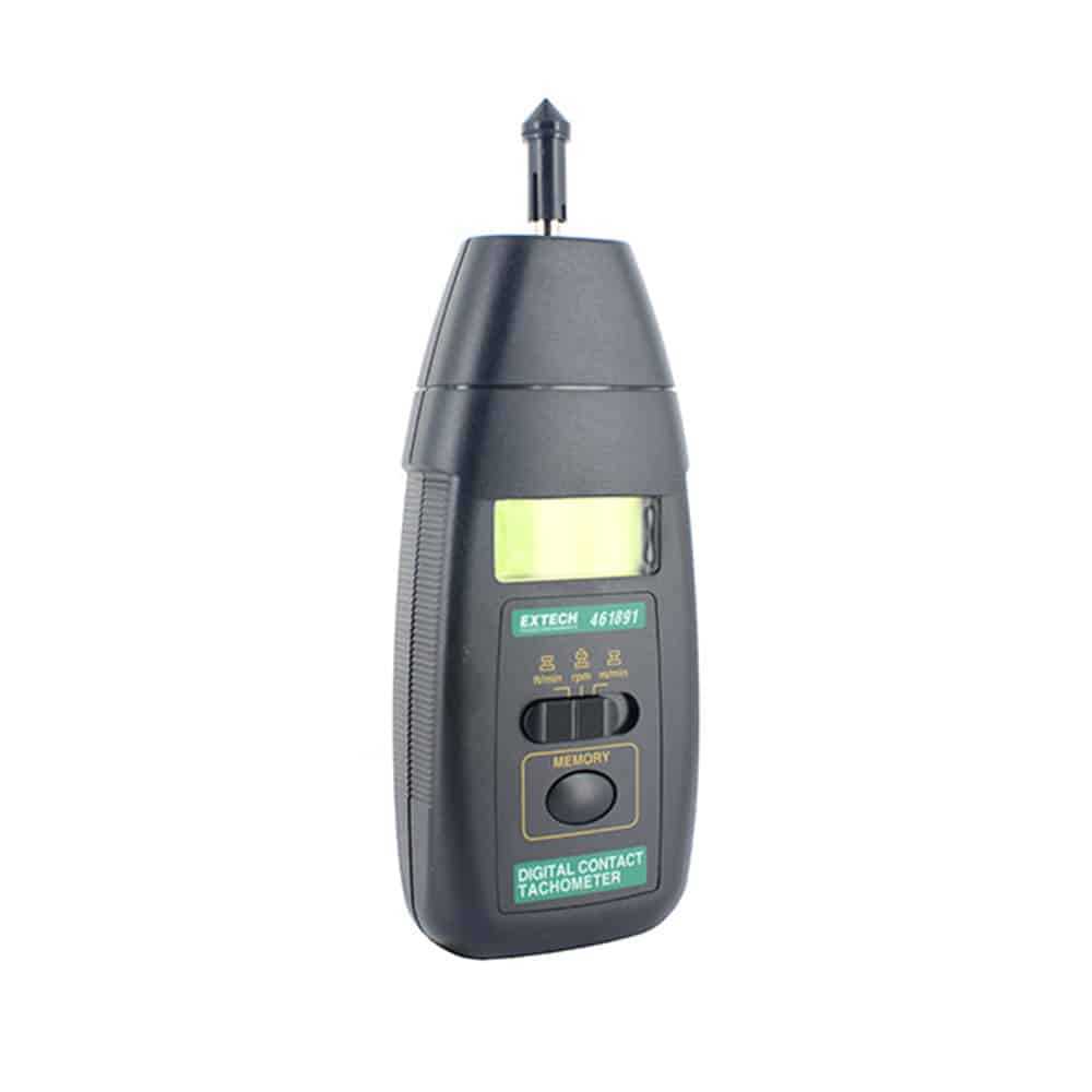 Extech High Precision Contact Tachometer, 0.5 to 20,000 RPM