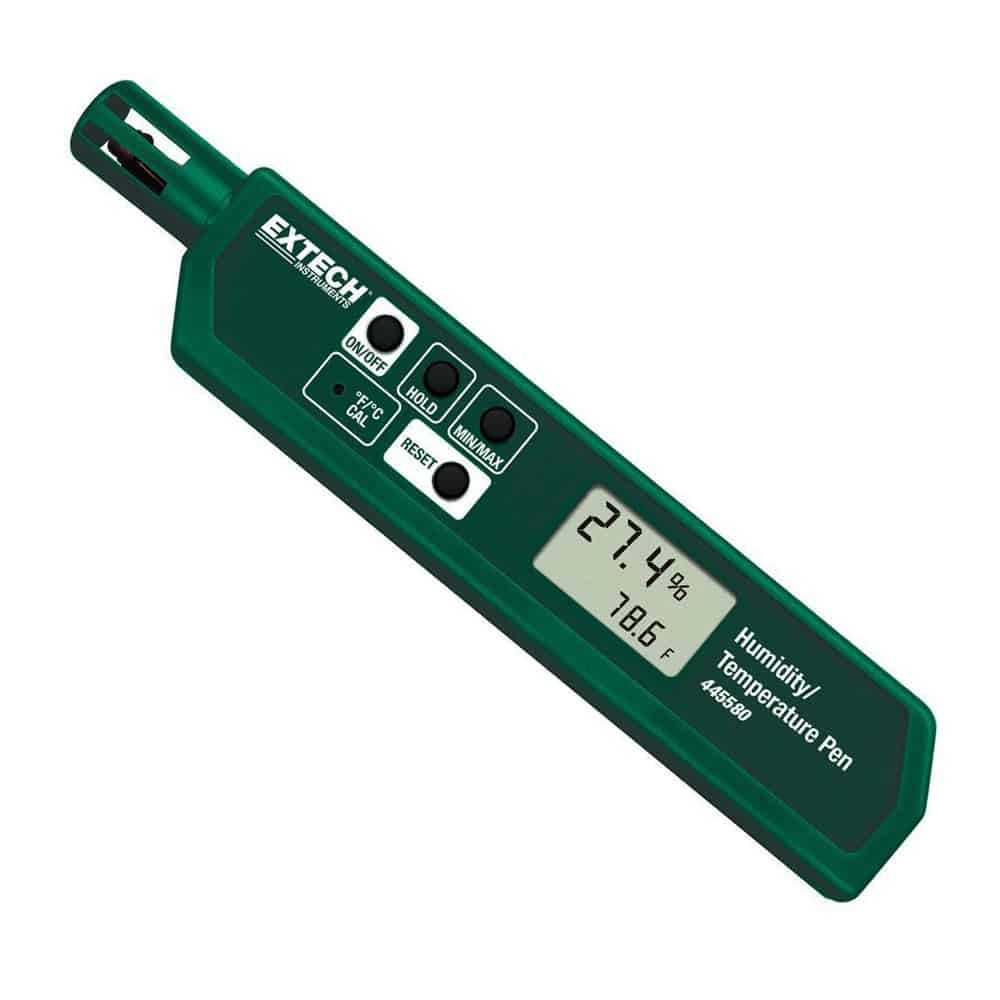 Extech Digital Hygro-Thermometer Pen, -10 to 50°C, 10 to 90%RH
