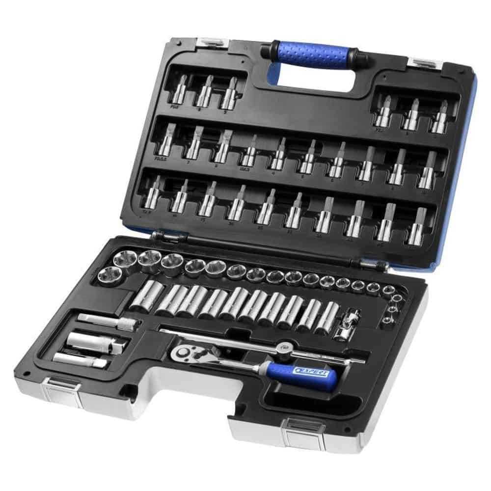 Expert 3/8 Inches Socket And Accessory 61 Pieces Set