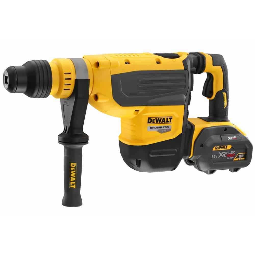 Dewalt 54V Cordless 48mm SDS-Max Rotary Hammer Drill with Active Vibration  Control, 10kg, Brushless Motor, with 2x 9.0Ah Li-ion Batteries, Charger and  Carry Case DCH733X2-GB: Shop Online at Best Price in UAE