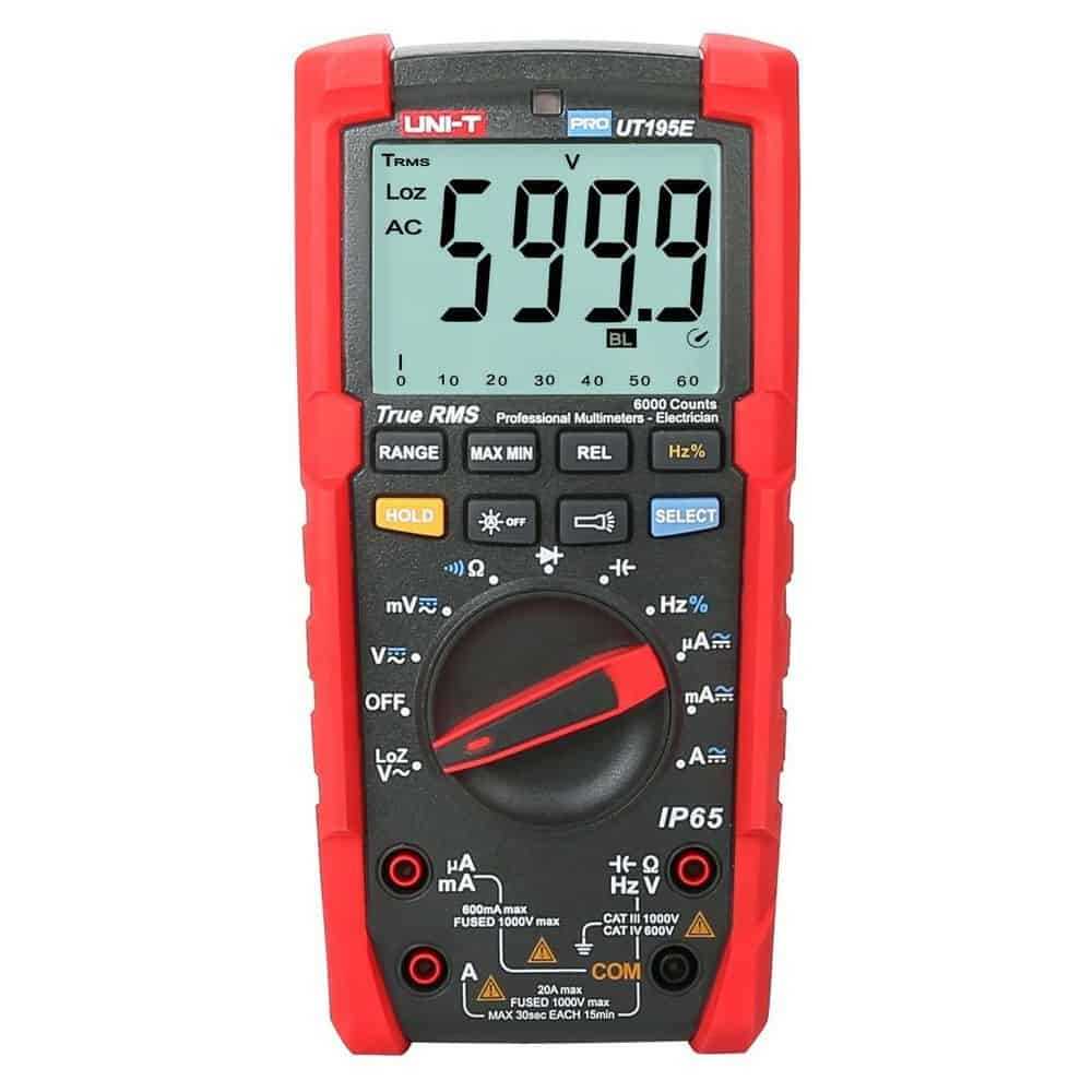 Uni-T True RMS Electrician Digital Multimeter, CAT IV 600V, 20A