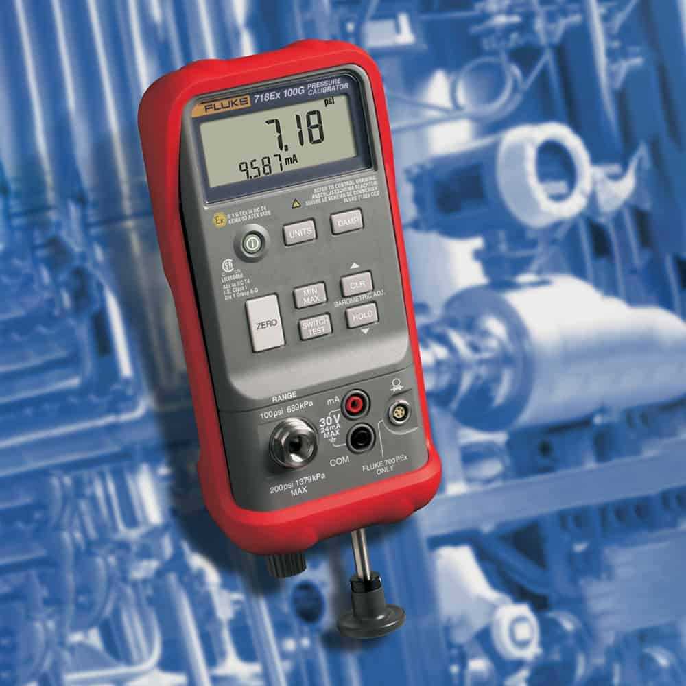 Fluke Intrinsically Safe Pressure Calibrator, -830 mBar to 7 Bar