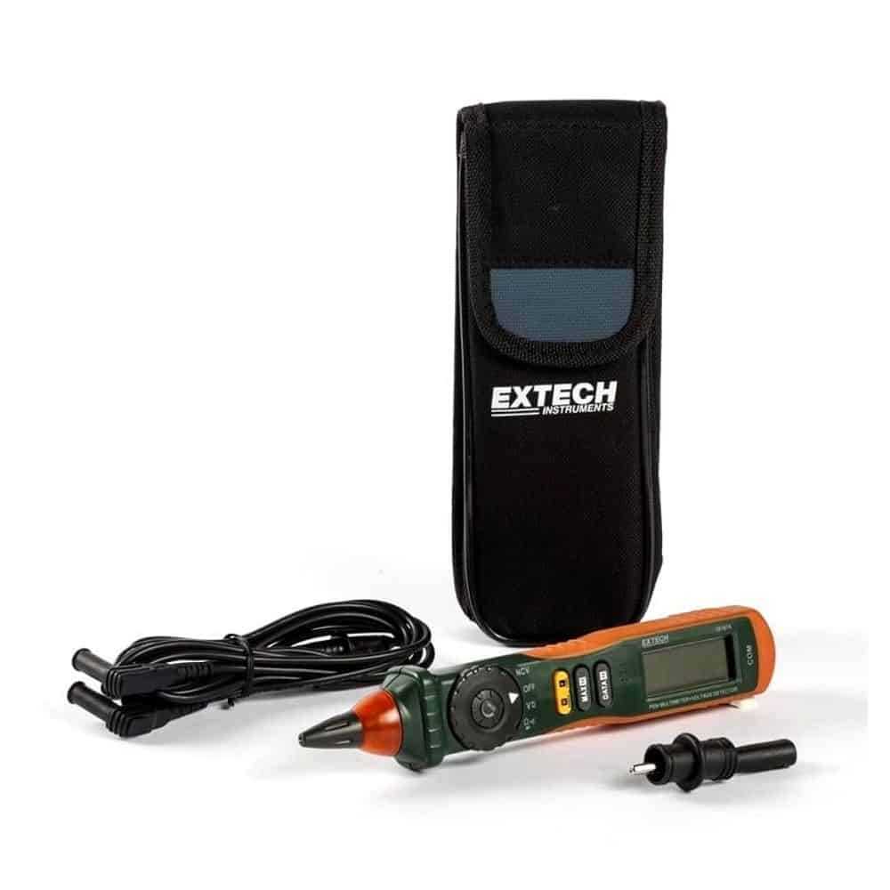 Extech Pen Type Digital Multimeter, 200mA, CAT III 600V, Non-Contact Voltage Detection