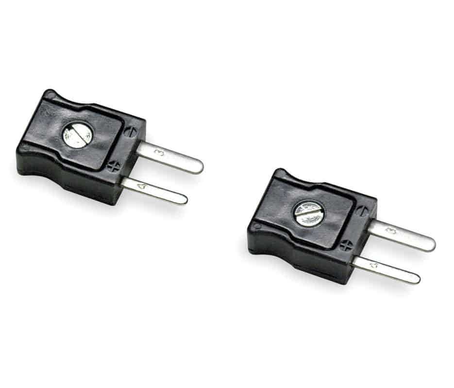 Fluke Male Mini Connectors (Type J), Suitable For Up To 20 Gauge