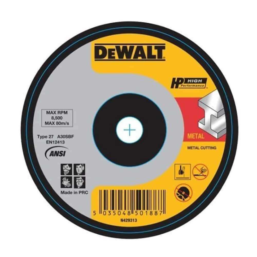 Dewalt Metal Cutting Wheel - 125 x 3 x 22.23mm Type 42
