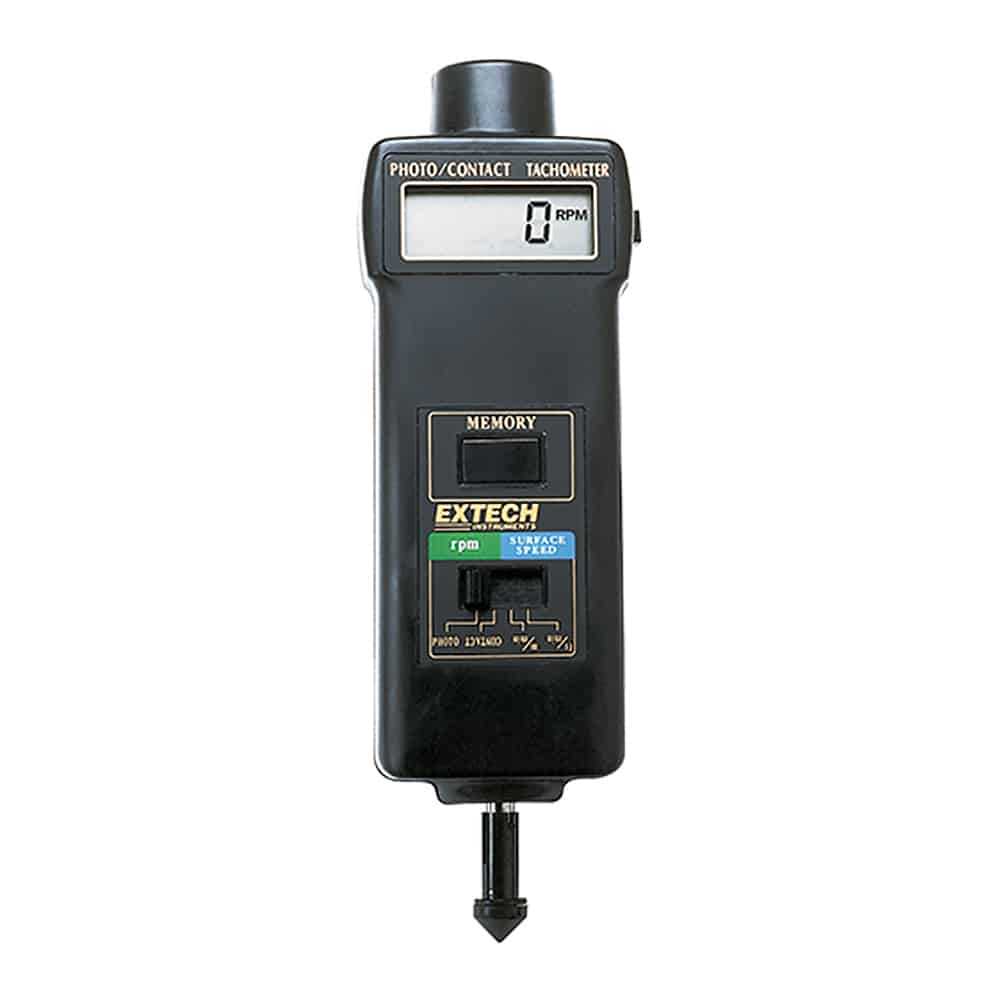 Extech Combination Contact / Photo Tachometer, 5 to 99,999 RPM