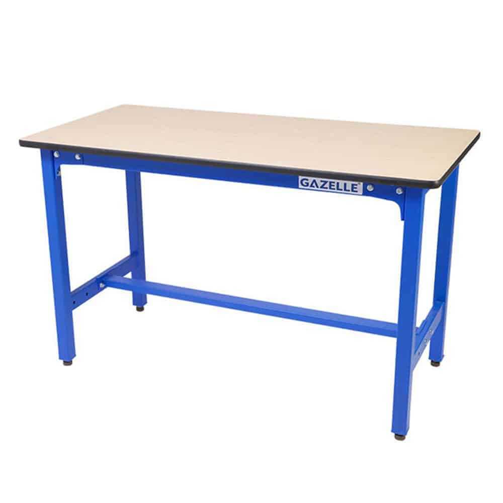 Gazelle 47 In. Wood Top Workbench with Steel Frame, 100kg Load Capacity