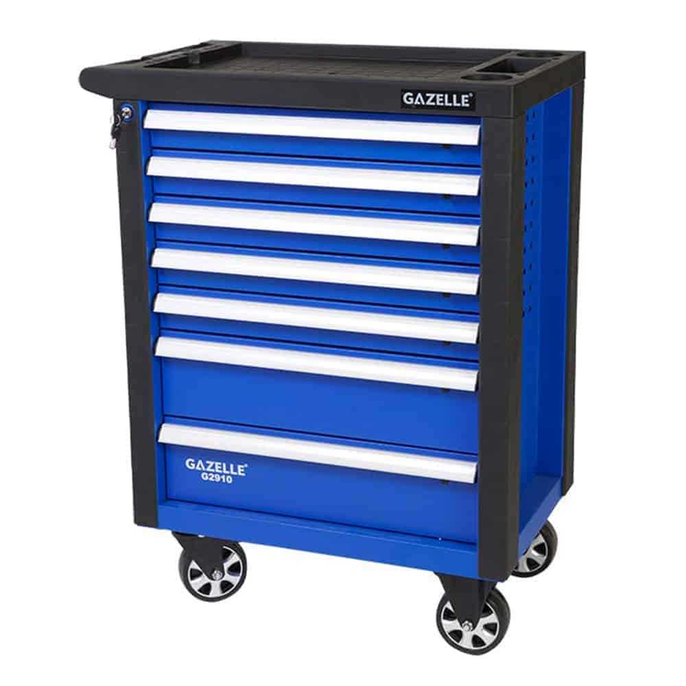 Gazelle 27 Inch 7-Drawer Rolling Tool Cabinet With 181 Tools