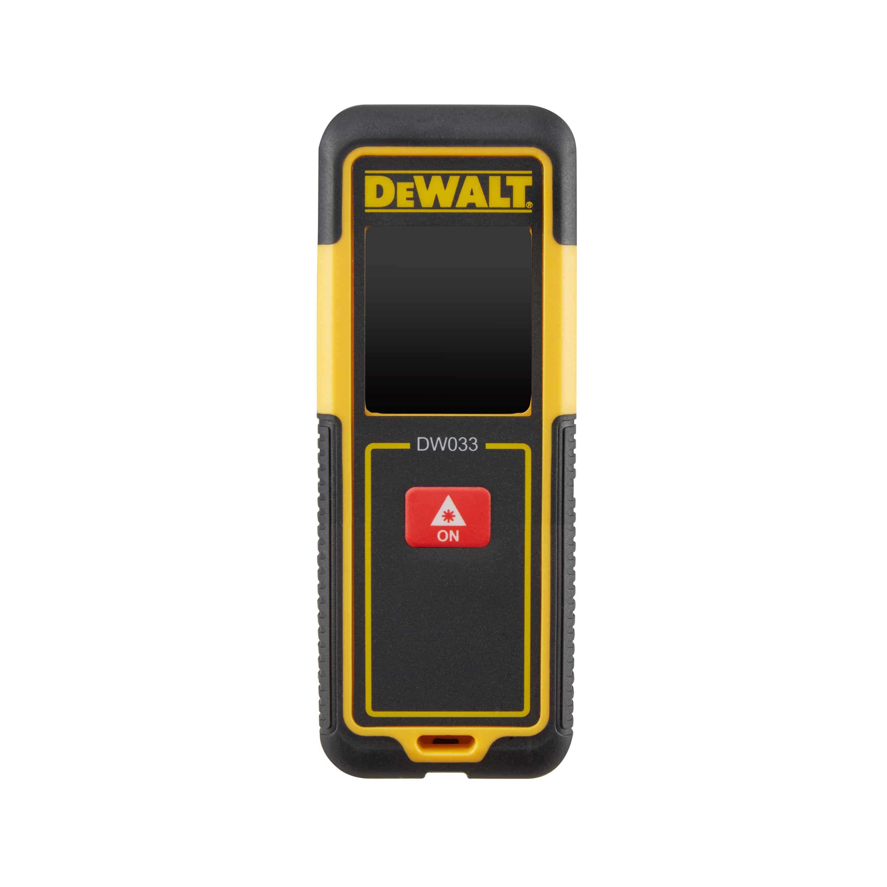 Dewalt Red Laser Distance Meter, 30m, IP 40, with 2x 1.5V AAA Batteries