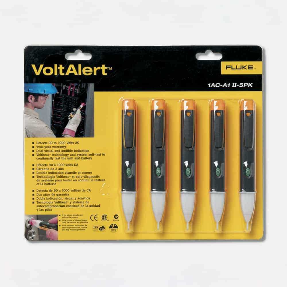 Fluke Voltalert™ Electrical Tester, 90 to 1000V AC, Pack of 5