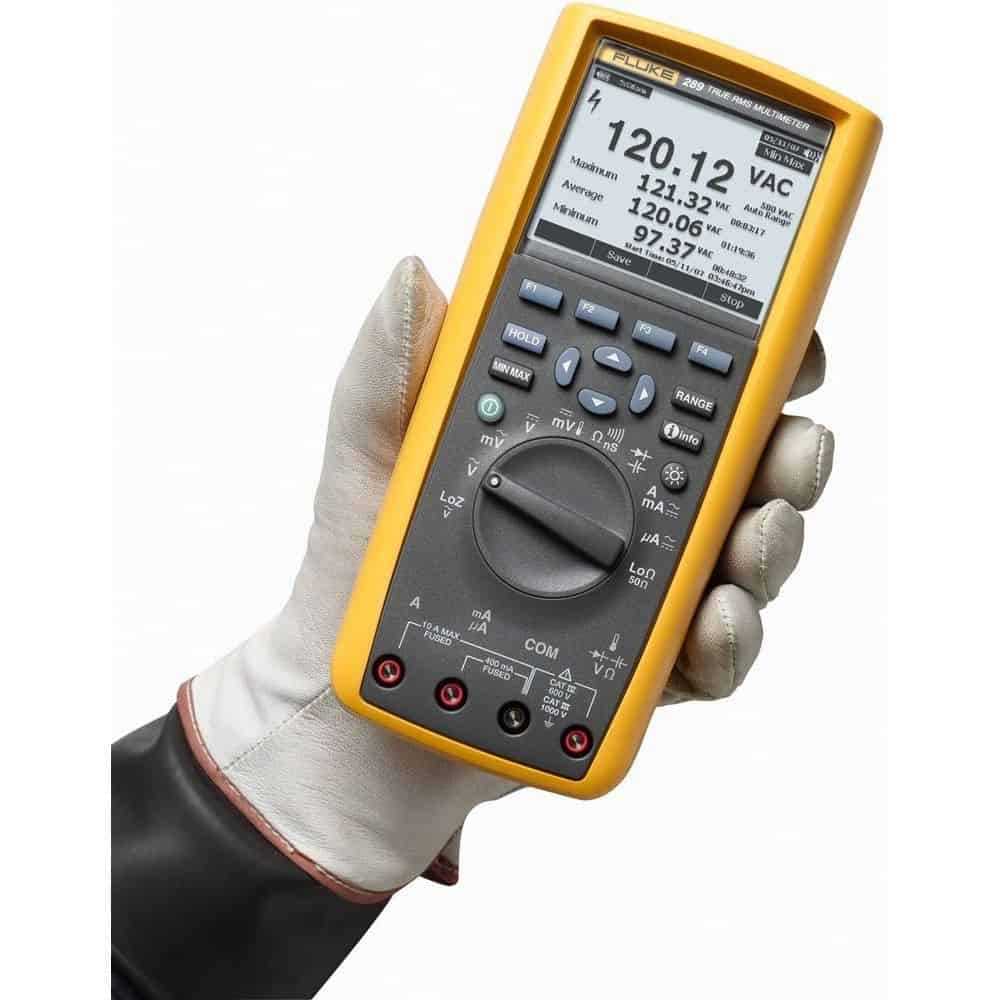 Fluke Industrial Logging Multimeter And Soft Combo Kit, CAT IV 600V, 10A