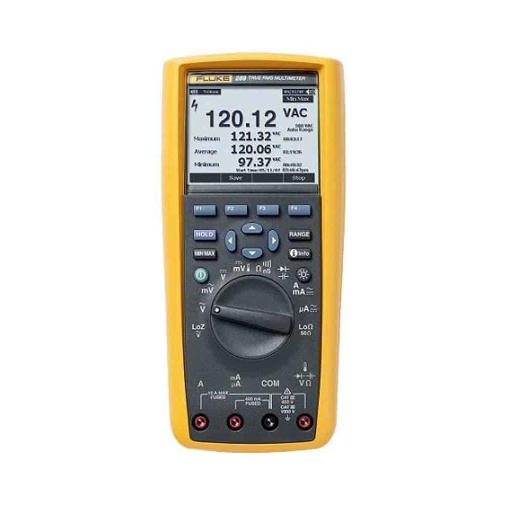 Fluke Industrial Logging Multimeter And Soft Combo Kit, CAT IV 600V, 10A