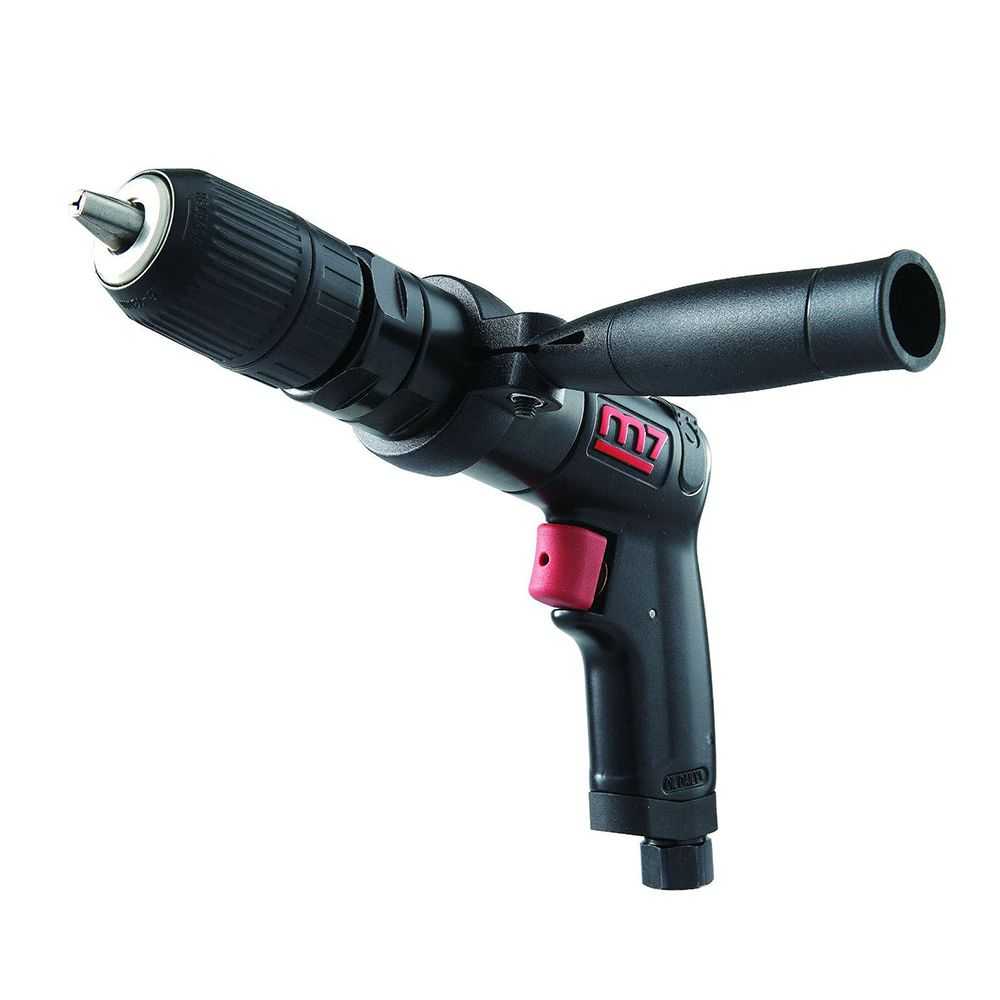 M7 1/2 In. Air Drill (13mm), 1100 RPM, with Keyless Chuck and Forward/Reverse function