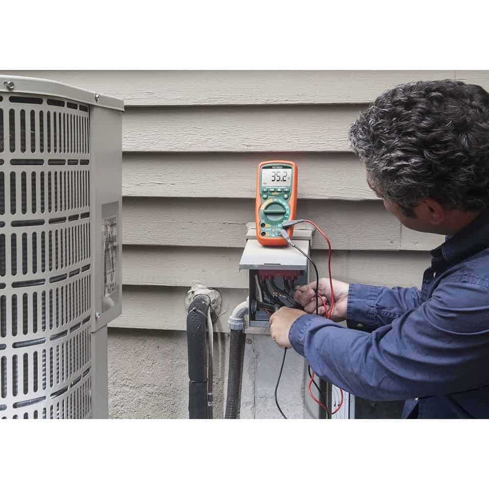 Extech True RMS Heavy Duty Multimeter, 20A, CAT IV 600V, IP67, Capacitance, Frequency and Temperature Measurement