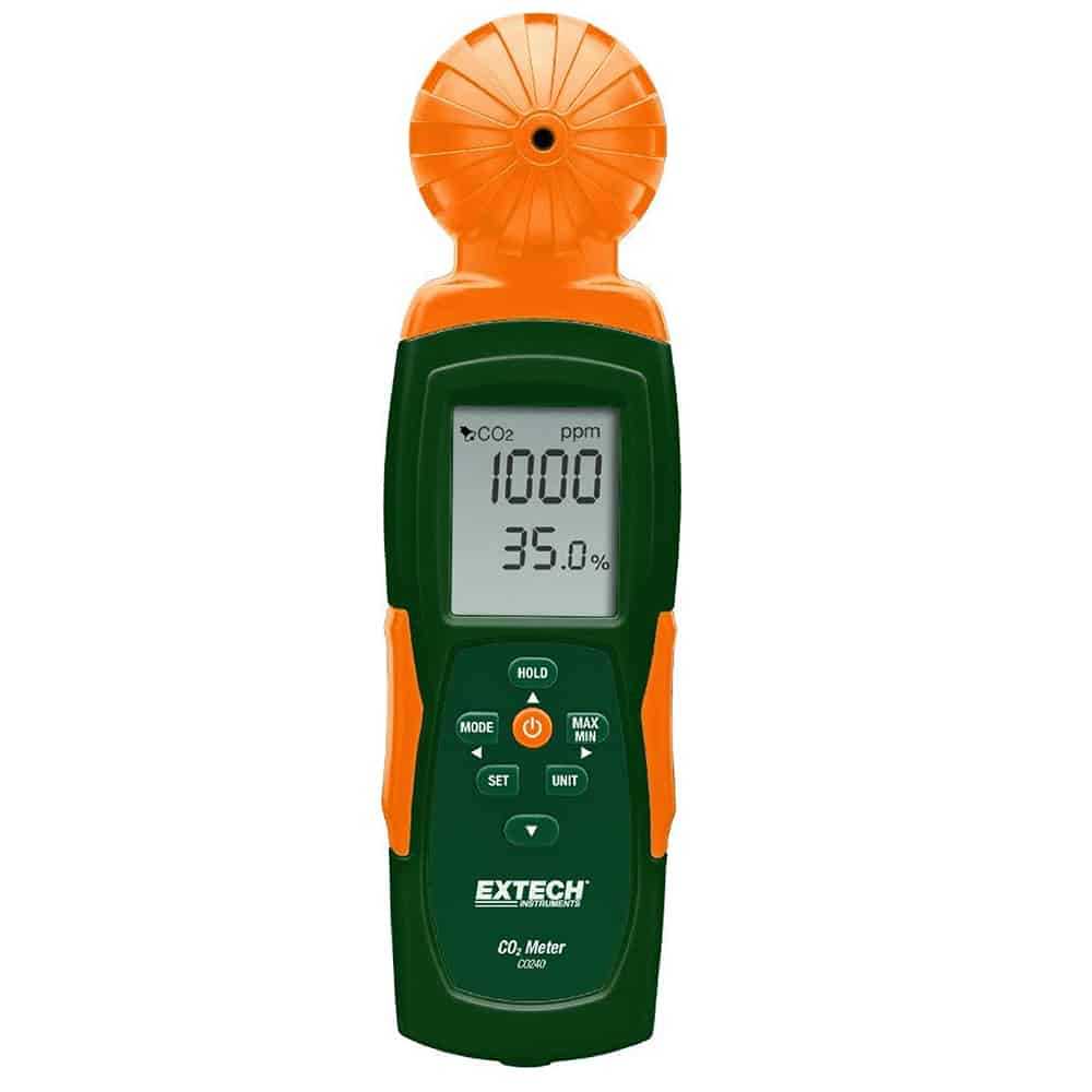 Extech Indoor Air Quality For Carbon Dioxide (CO2), 9999 PPM