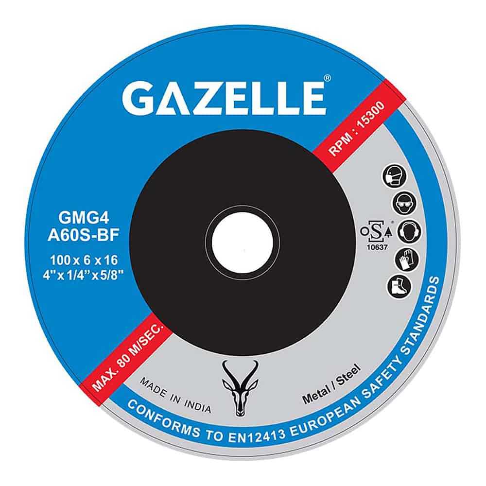 Gazelle 4 In. Metal Grinding Disc (100mm)