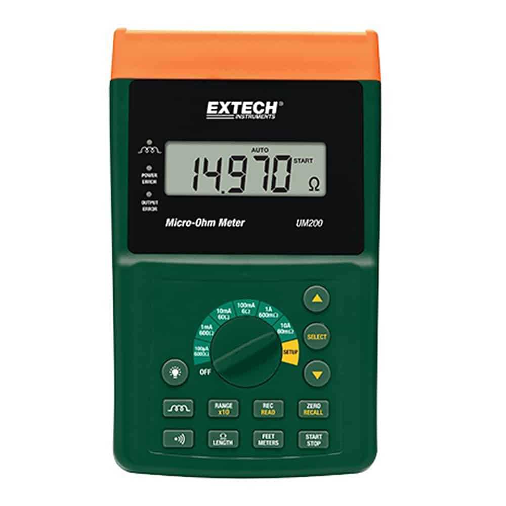 Extech High Resolution Micro-Ohm Meter, 60mΩ to 6kΩ