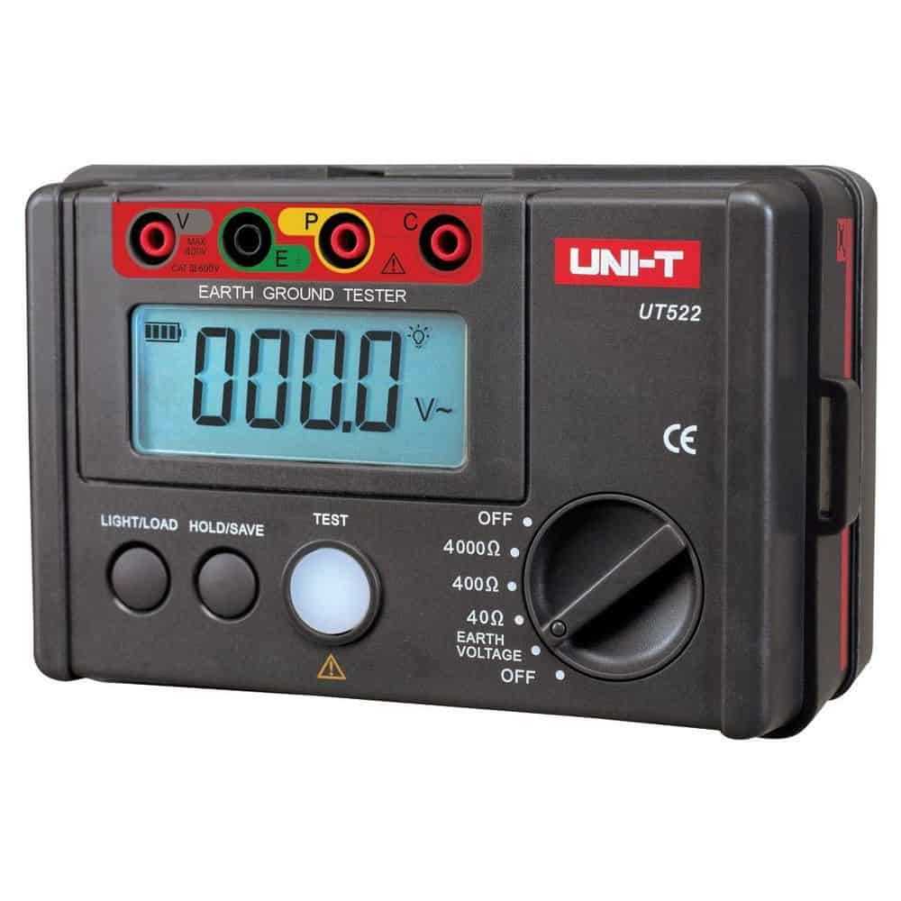 Uni-T Earth Ground Tester, 4000Ω, 400V AC, 50/60Hz