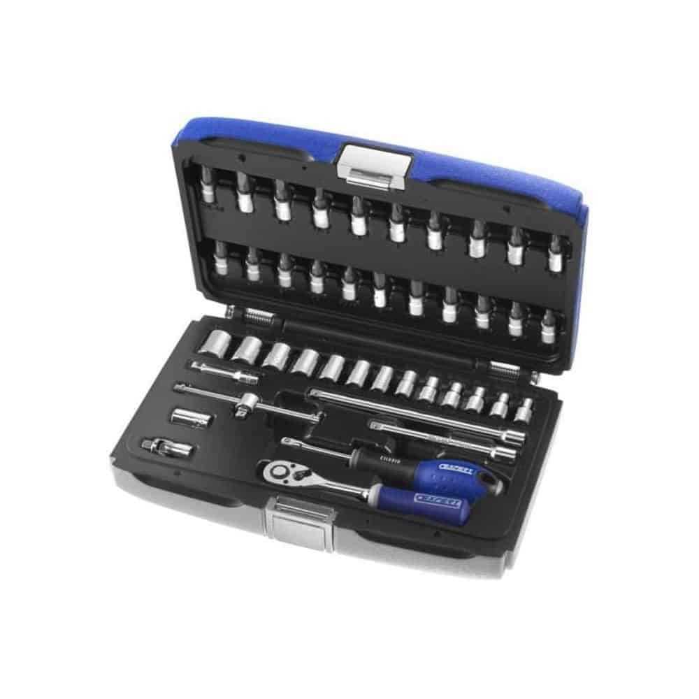 Expert 1/4 Inches Socket And Accessory 42 Pieces Set