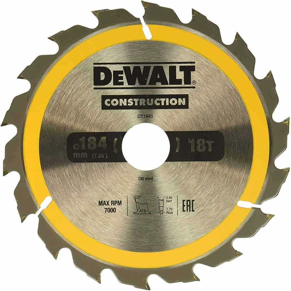 Dewalt Circular Saw Blade 184 x 30mm 18T DT1941 QZ Shop Online at Best Price in UAE