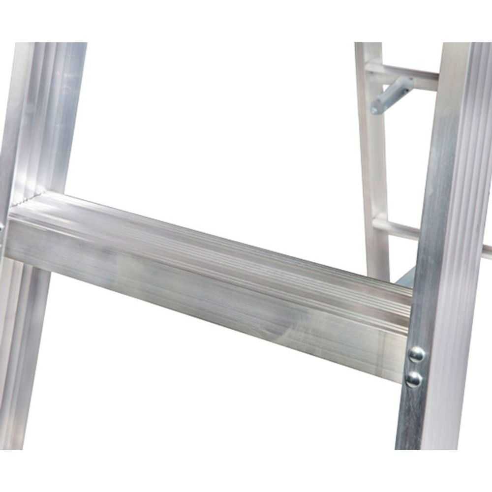 Gazelle 10ft Aluminium Step Ladder (3m), Heavy Duty, Slip Resistant Steps and Feet, 14 ft Working Height, OSHA, ANSI Certified