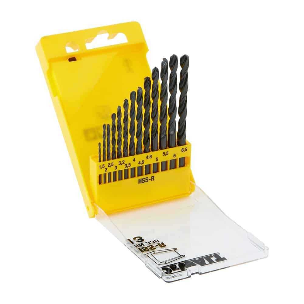 Dewalt Jobber Drills In Plastic Cassette - Pack Of 13 HSS