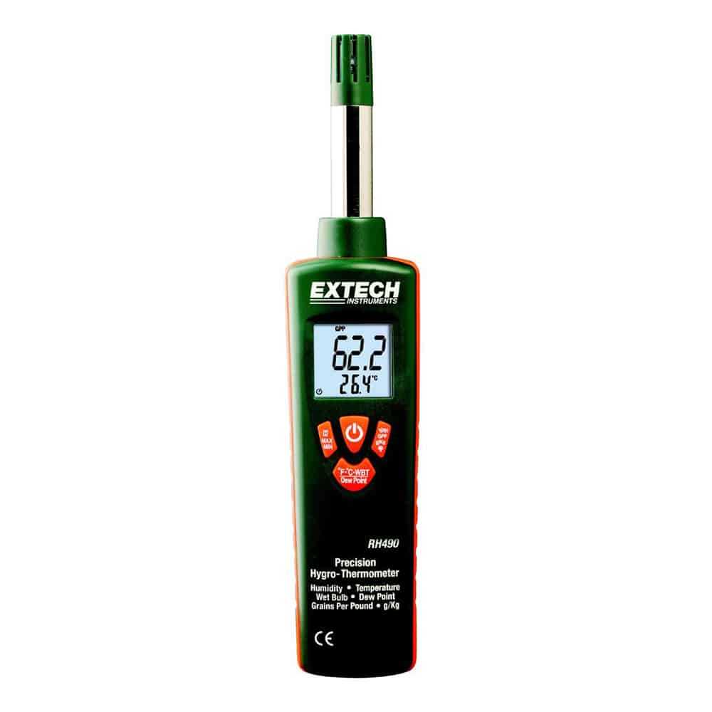 Extech Precision Hygro-Thermometer, -30 to 100°C, 0 to 100%RH