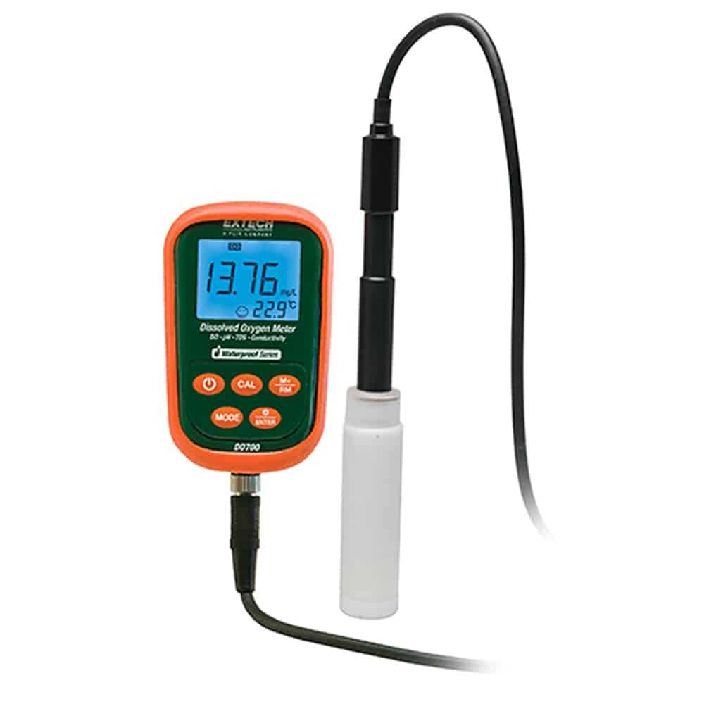 Extech Portable Dissolved Oxygen Meter, 0 to 40.00mg/L