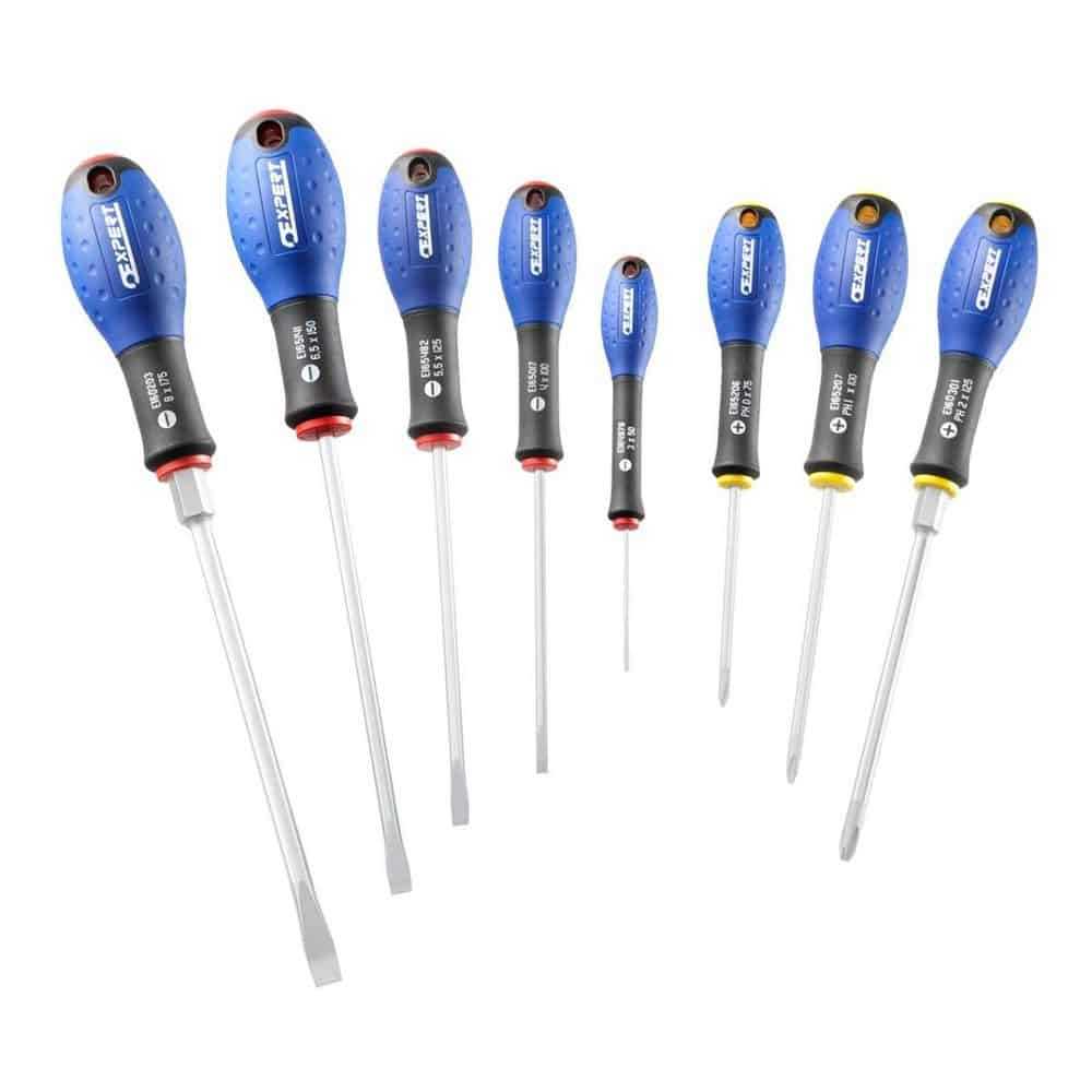 Expert Slotted Phillips Screwdriver Set - 8 Pieces