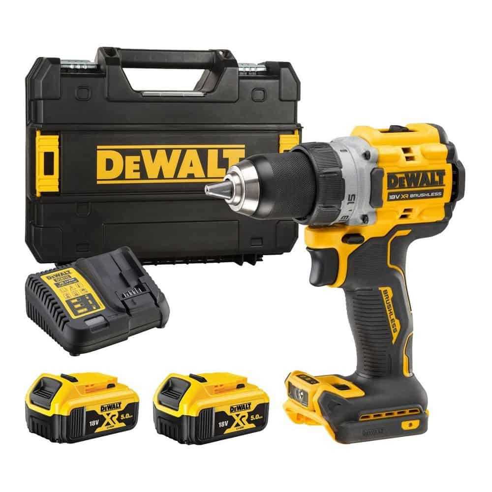 DeWALT DCD800E2T-QW - 18V XR Brushless hammer drill driver - with 2  batteries and charger