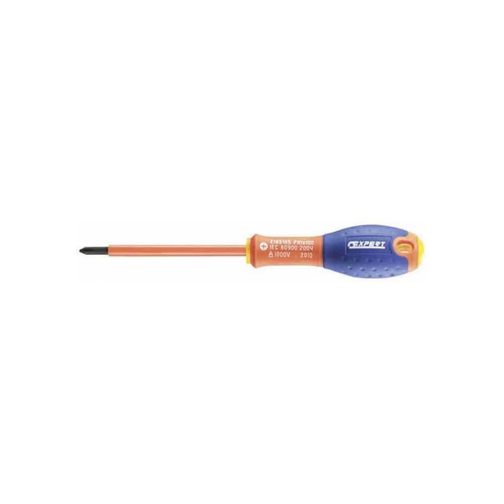 Expert 1000V Insulated Phillips Screwdriver, Ph1x100mm