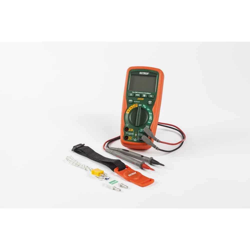 Extech True RMS Heavy Duty Multimeter, 20A, CAT IV 600V, IP67, Capacitance, Frequency and Temperature Measurement