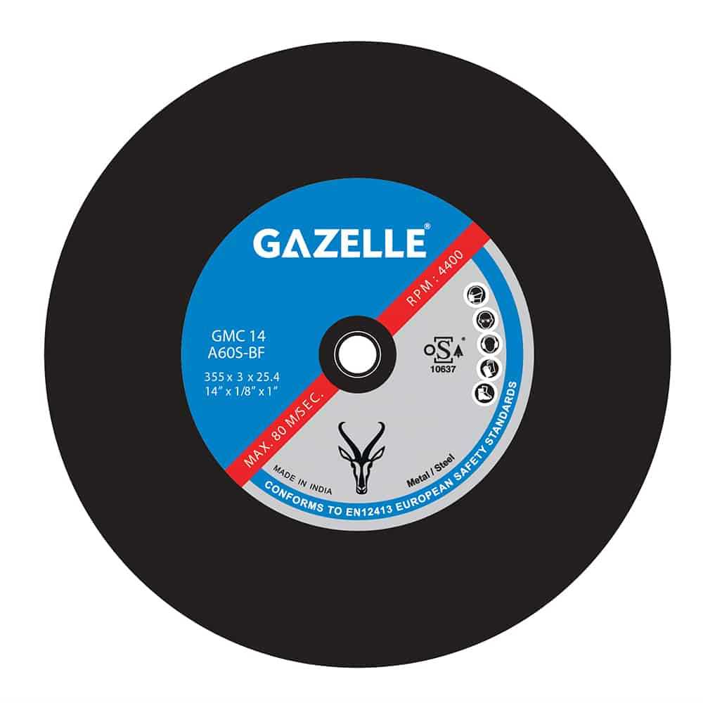 Gazelle 16 In. Stainless Steel Cutting Disc (400mm), Large